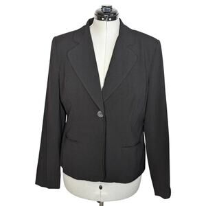 AGB black single-button women's blazer, size 16; office, professional